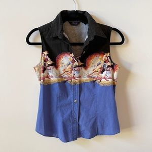 Vintage Roper Western Sleeveless Shirt